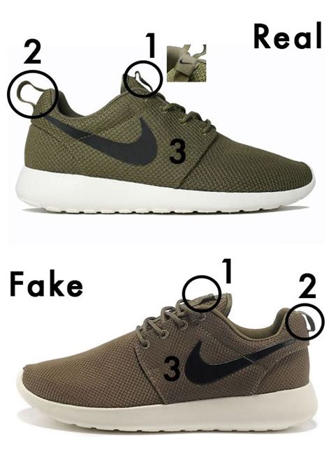 nike roshe siren fake|How to identify original Nike sneakers from the fakes.